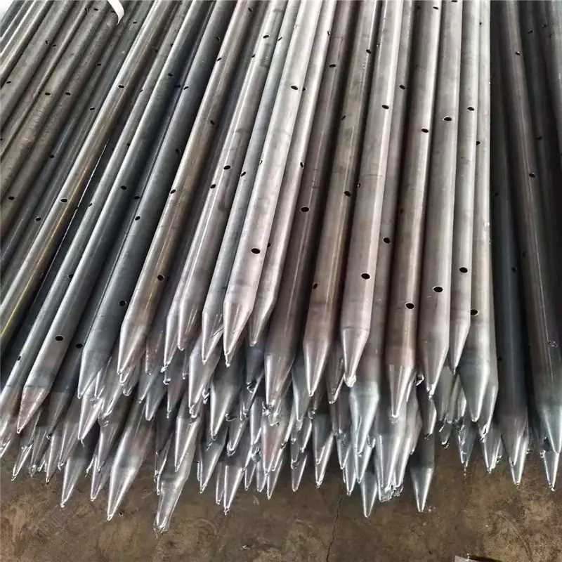 φ48 heavy duty steel grouting pipe (48mm) for tunnel forepoling & pile grouting