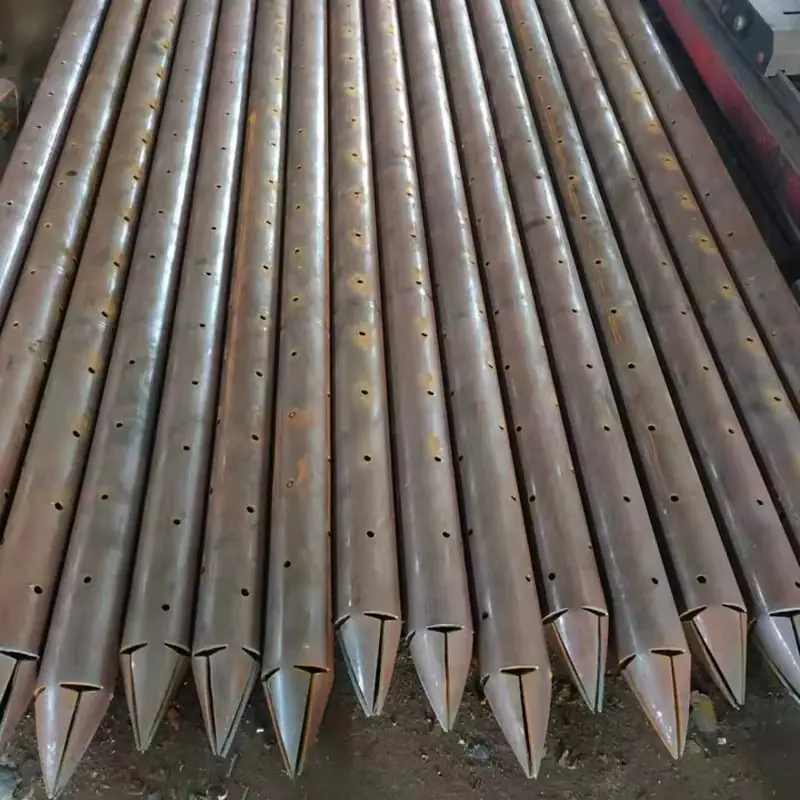φ48 heavy duty steel grouting pipe (48mm) for tunnel forepoling & pile grouting